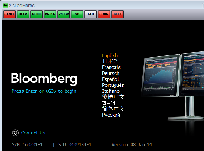 Bloomberg Account