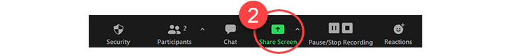 Share screen